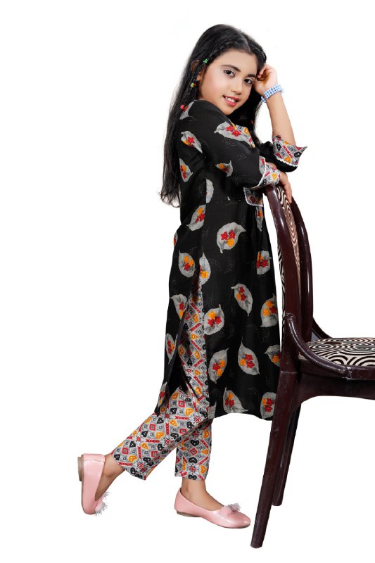 Nayara Cut Floral Printed Girls kurta set