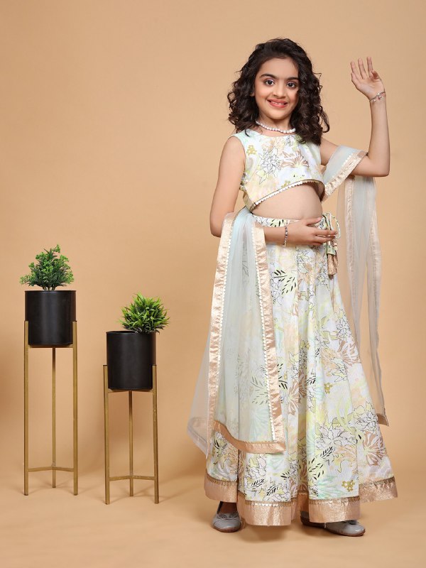 Nyra Chiffon Girls Lehenga Choli Set