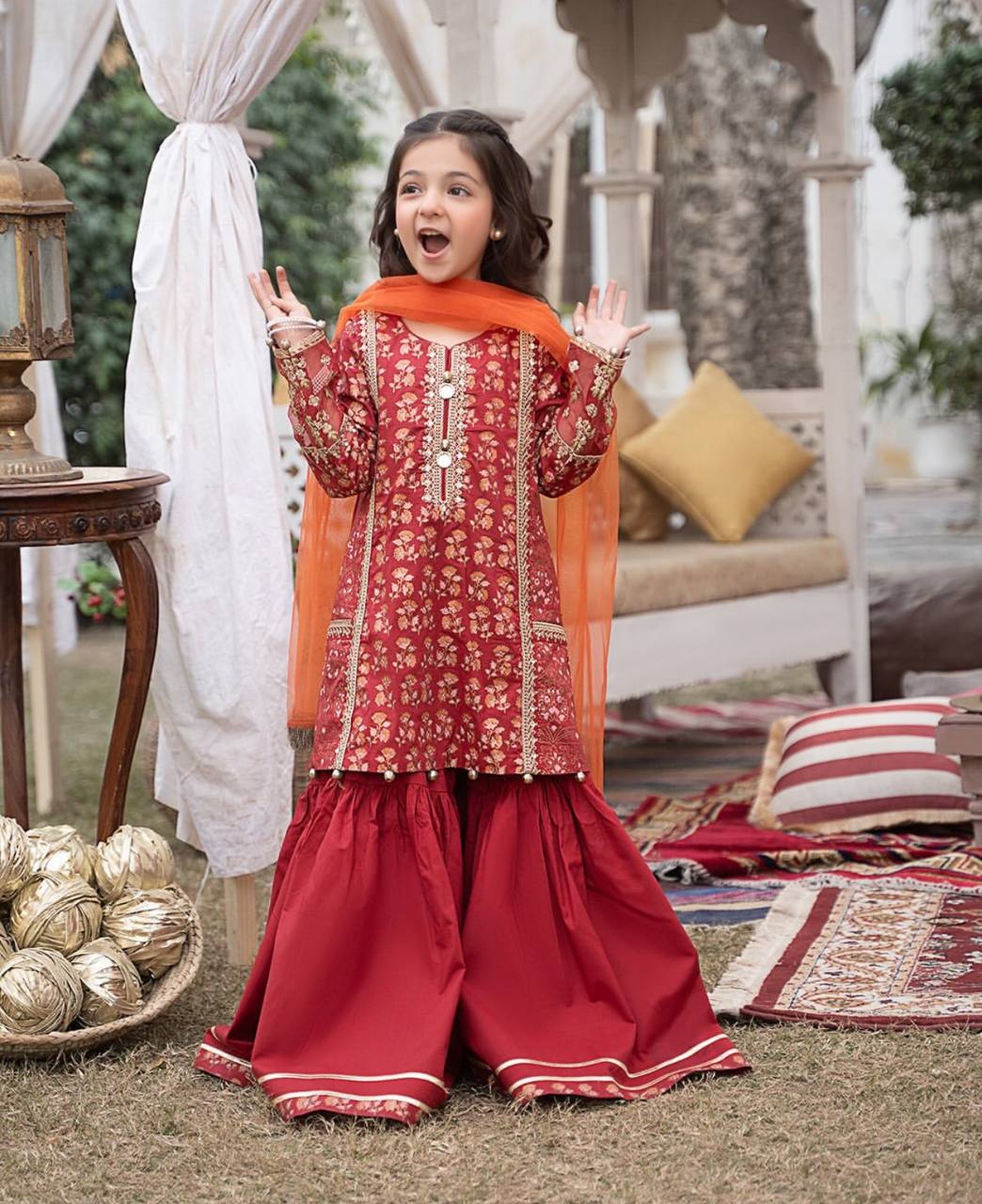 TRENDING TOP WITH SEQUANCE EMBROIDERY WORK WITH DIGITAL PRINT WORK WITH SHARARA AND DUPATTA OC-204