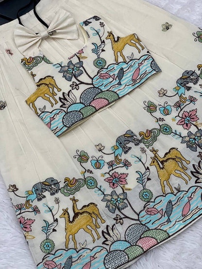 Delightful Desirable Pure Cotton Silk Lehengha Choli