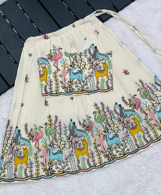 Innovative Desirable Pure Cotton Silk Lehengha Choli