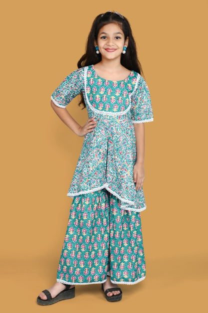 Niva Flower Designers  Top Sharara & Dupatta Set