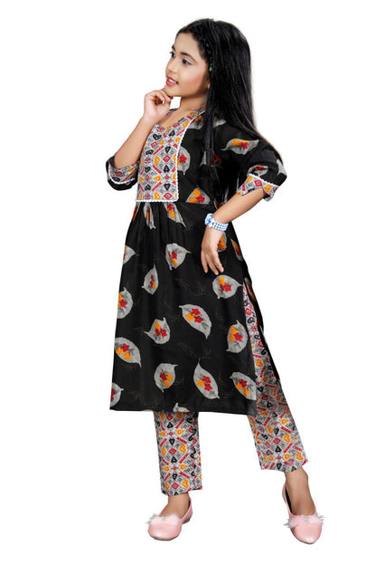 Nayara Cut Floral Printed Girls kurta set