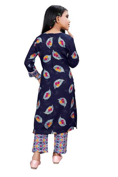 Nayara Cut Floral Printed Girls kurta set