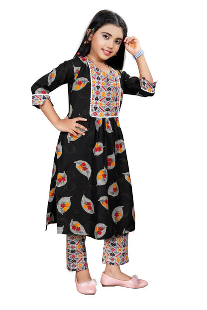 Nayara Cut Floral Printed Girls kurta set