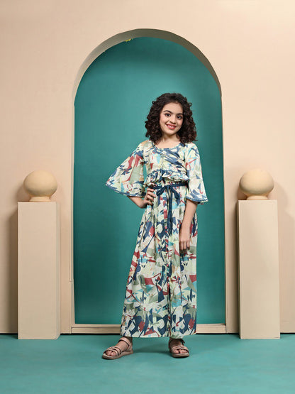 Swati Multicolour Printed Crop Top