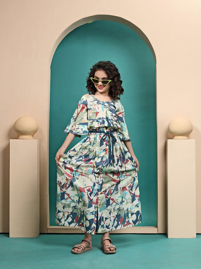 Swati Multicolour Printed Crop Top