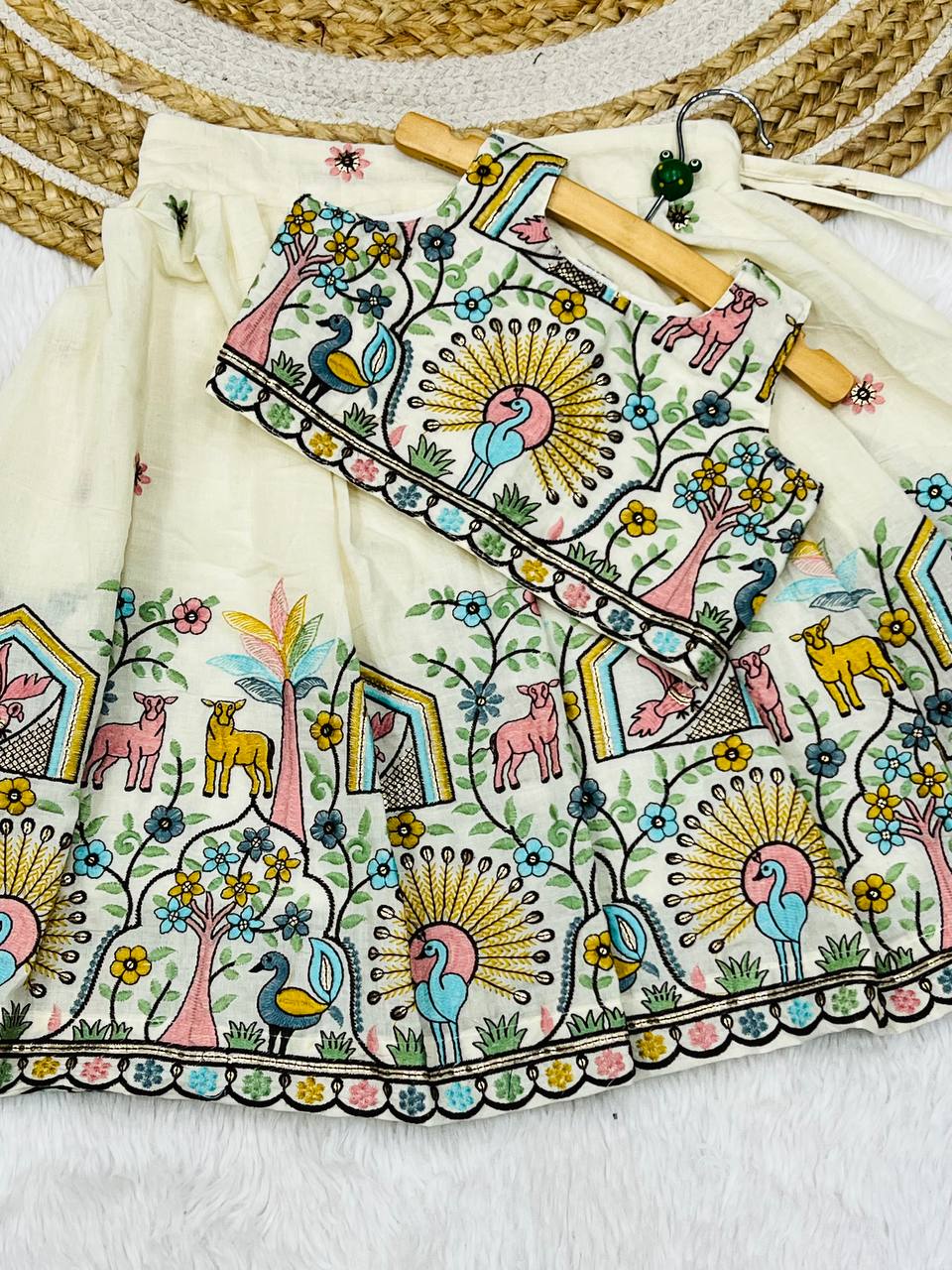 Delightful Desirable Pure Cotton Silk Lehengha Choli