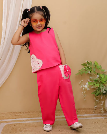 Applic Work on Khadi Cotton Fabric Cord-set