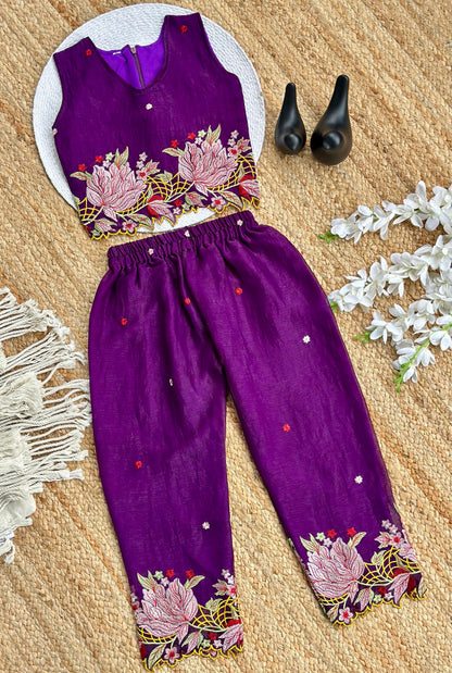 Innovative Jimmy-chu Beautiful Embroidery work Fabric Cord Set