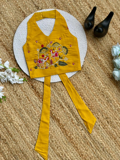 Trending Premium Pure Cotton Fabric With Hand Work Kids Cord-Set