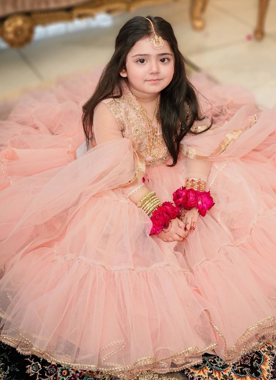 Huda Fatyma Embodies Grace In This Enchanting Tea-Pink Lehnga Choli