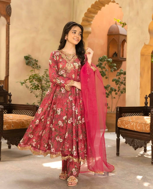 Rosewood Royal Anarkali Set