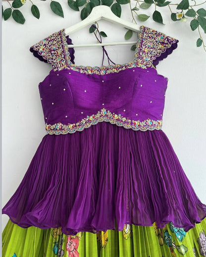 NEW DESIGNER KEDIYA STYLE LAHENGA SET FULLY STTICHED OC-199